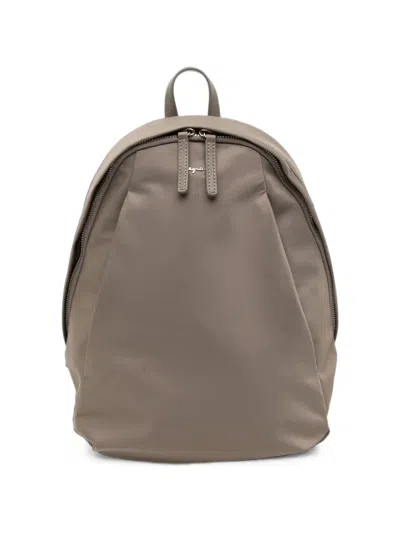 Agnès B. Origami Backpack In Brown