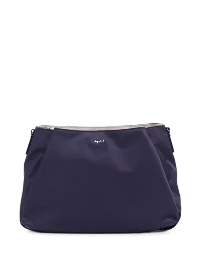 Agnès B. Origami Shoulder Bag In Blue