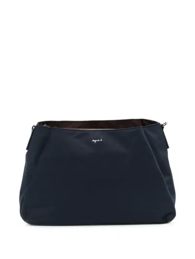 Agnès B. Origami Shoulder Bag In Blue