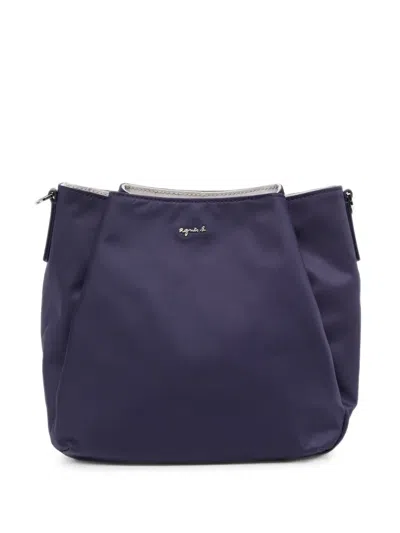 Agnès B. Origami Tote Bag In Blue