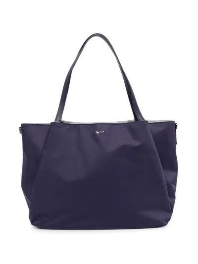 Agnès B. Origami Tote Bag In Blue
