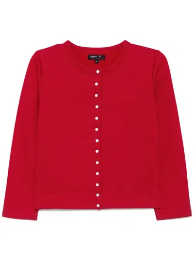 Agnès B. Petit Cardigan In Red