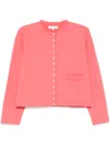 Agnès B. Phone Cardigan In Pink
