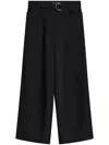 Agnès B. Pleat-detailing Flared Trousers In Black