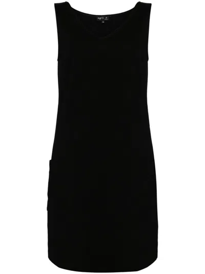 Agnès B. Press-stud Dress In Black