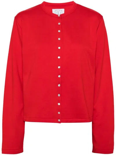 Agnès B. Press-stud Fastening Jacket In Red