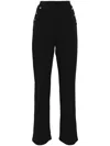 Agnès B. Press-stud Sailor Trousers In Black