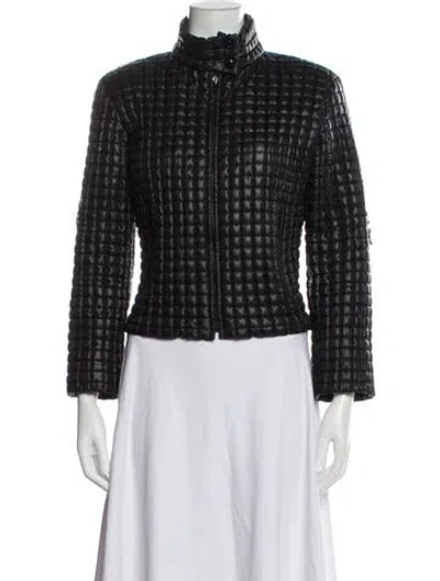 Pre-owned Agnès B. Printed Evening Jacket In Black