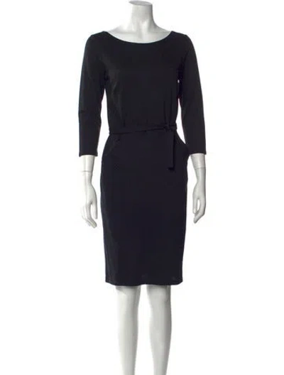Pre-owned Agnès B. Printed Knee-length Dress In Blue