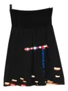 Agnès B. Printed Skirt In Black