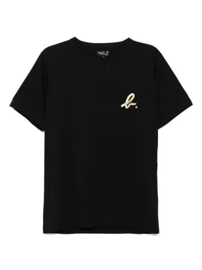 Agnès B. Printed T-shirt In Black