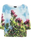 Agnès B. Printed Top In Blue
