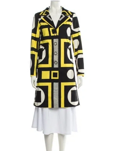 Pre-owned Agnès B. Printed Trench Coat In Multi