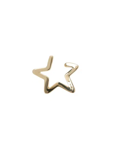 Agnès B. Rock Star Earrings In Gold