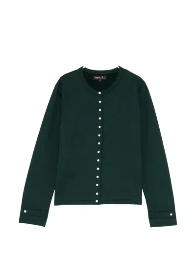 Agnès B. Rosan Cardigan In Green