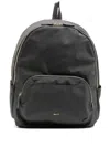 Agnès B. Logo Lettering Backpack In Grey