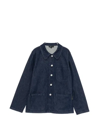 Agnès B. Sanshui Jacket In Blue