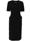 Agnès B. Shift Midi Dress In Black