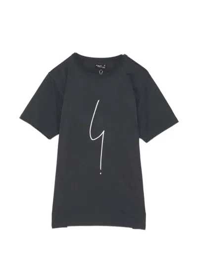 Agnès B. Short Sleeves Irony T-shirt In Black