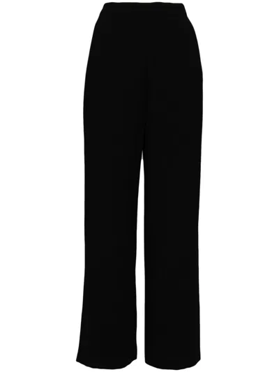 Agnès B. Side Button And Zip Fastening Trouser In Black