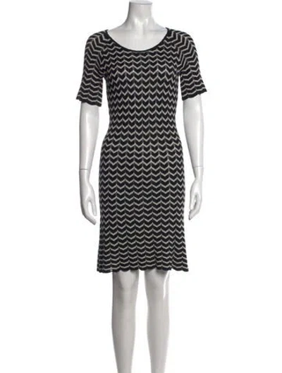 Pre-owned Agnès B. Silk Knee-length Dress In Black