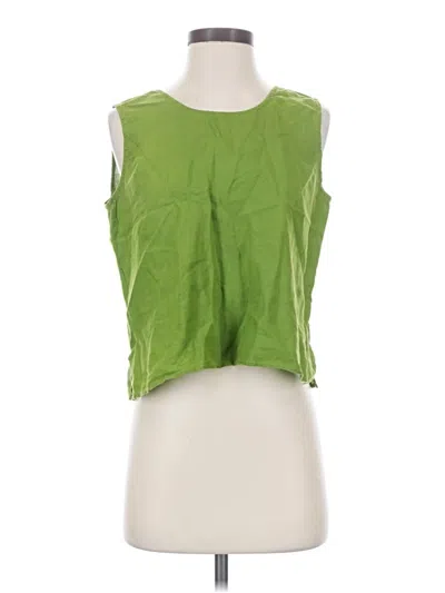 Pre-owned Agnès B. Sleeveless Blouse In Green