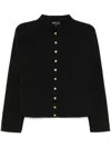 Agnès B. Snap-button Tambourin Jacket In Black