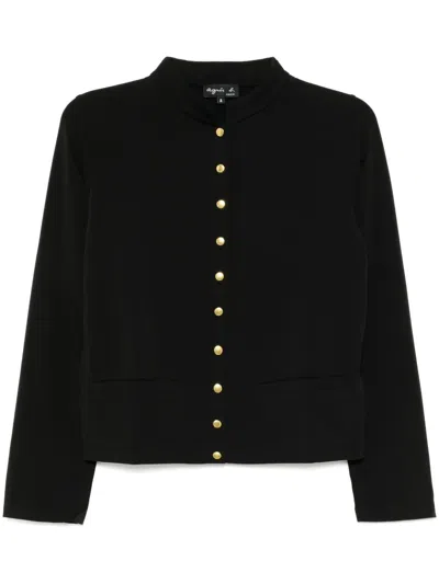 Agnès B. Snap-button Tambourin Jacket In Black