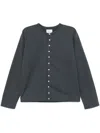 Agnès B. Snap Cardigan In Grey