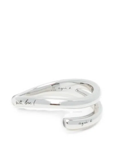 Agnès B. Spiral-design Ring In Metallic