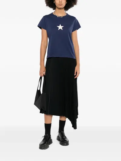 Agnès B. Star-print T-shirt In Black