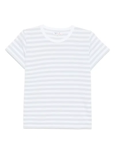 Agnès B. Stripe T-shirt In Blue