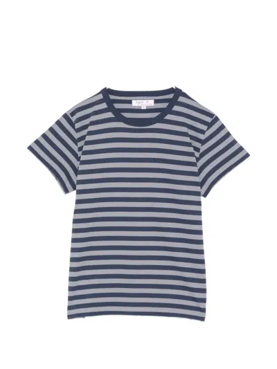 Agnès B. Striped Brando T-shirt In Blue