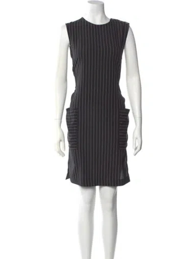 Pre-owned Agnès B. Striped Mini Dress In Multi