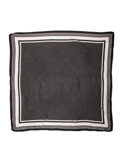 Pre-owned Agnès B. Striped Scarf In Black
