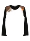 Agnès B. Sunset-print T-shirt In Black