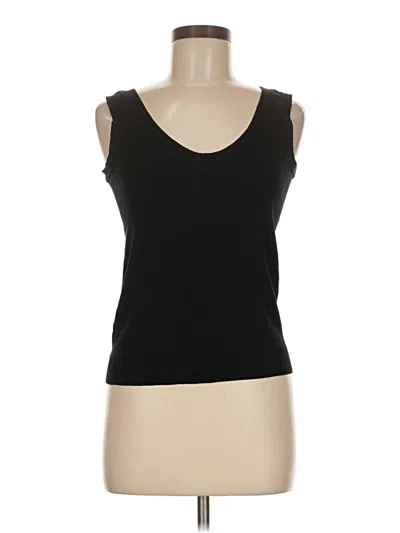 Pre-owned Agnès B. Tank Top Black Strapless Neckline Tops