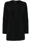 Agnès B. Thigh-length Long-sleeves Cardigan In Black
