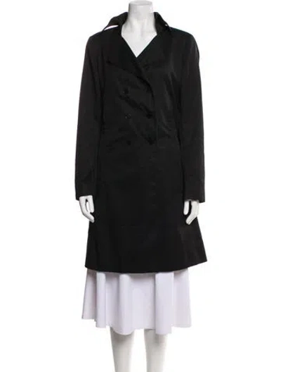 Pre-owned Agnès B. Trench Coat In Black