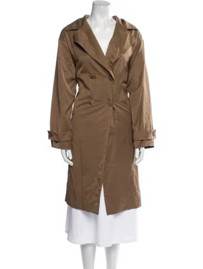Pre-owned Agnès B. Trench Coat In Brown