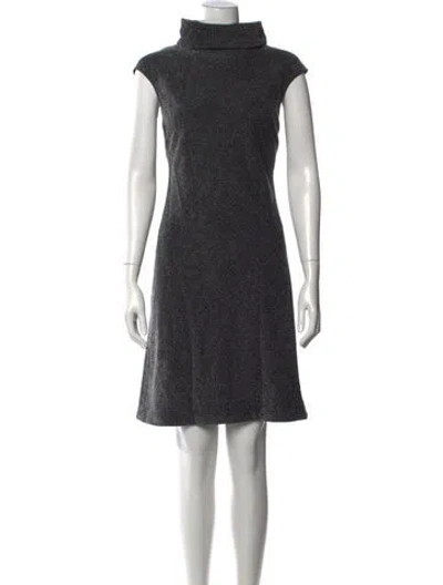 Pre-owned Agnès B. Turtleneck Knee-length Dress W/ Tags In Black