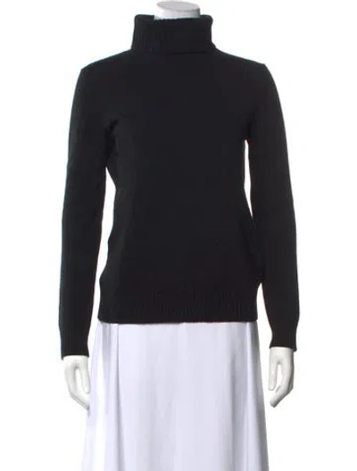Pre-owned Agnès B. Turtleneck Sweater In Black