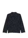 Agnès B. Tweed Jacket In Blue