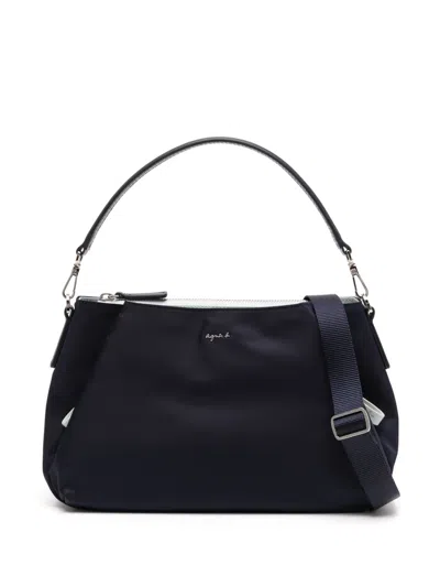 Agnès B. Two-way Shoulder Bag In Blue