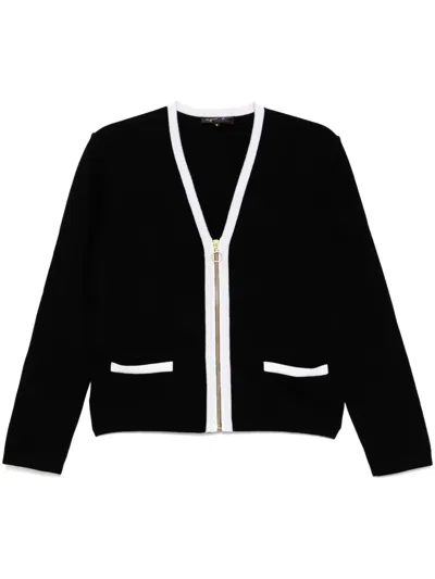 Agnès B. V-neck Cardigan In Black