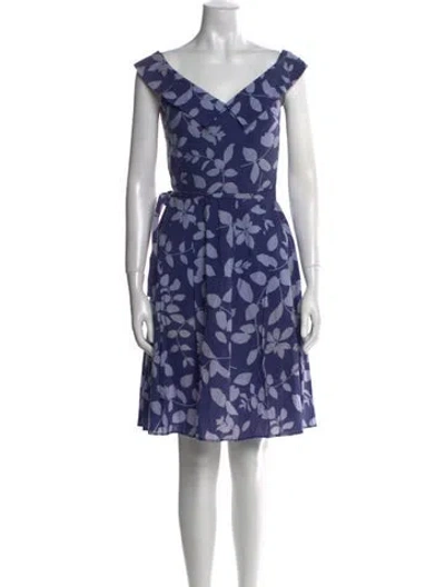 Pre-owned Agnès B. Vintage Knee-length Dress In Blue