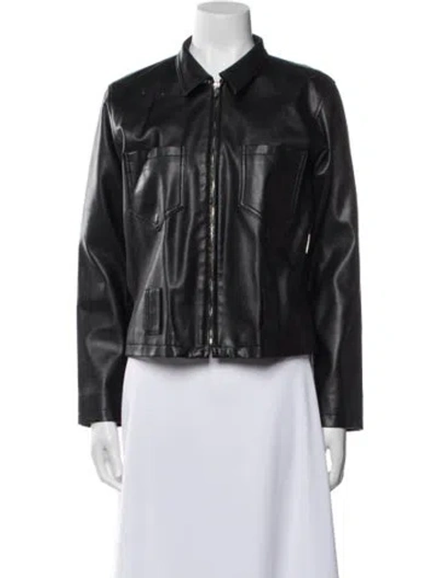 Pre-owned Agnès B. Vintage Pvc Jacket In Black