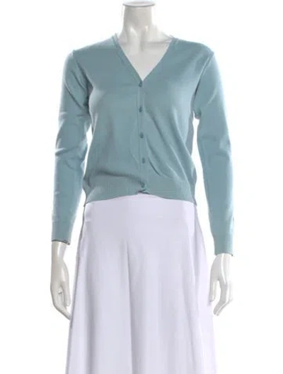 Pre-owned Agnès B. V-neck Sweater In Blue