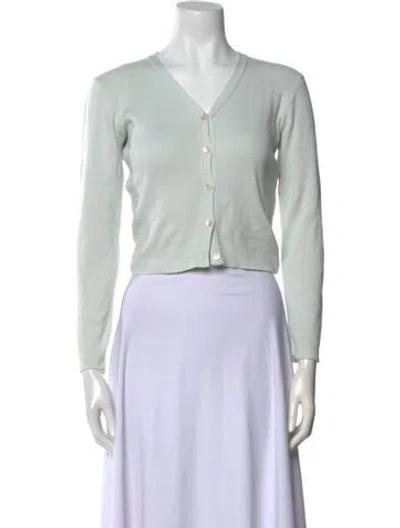 Pre-owned Agnès B. V-neck Sweater In Green