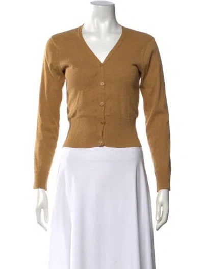 Pre-owned Agnès B. V-neck Sweater In Neutrals